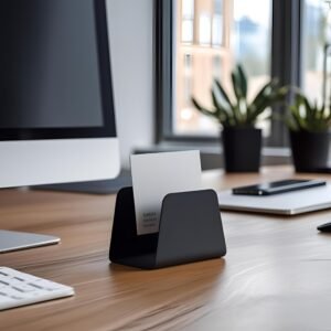 porta cartoes minimalista mesa