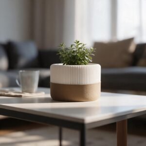 vaso duas partes com planta