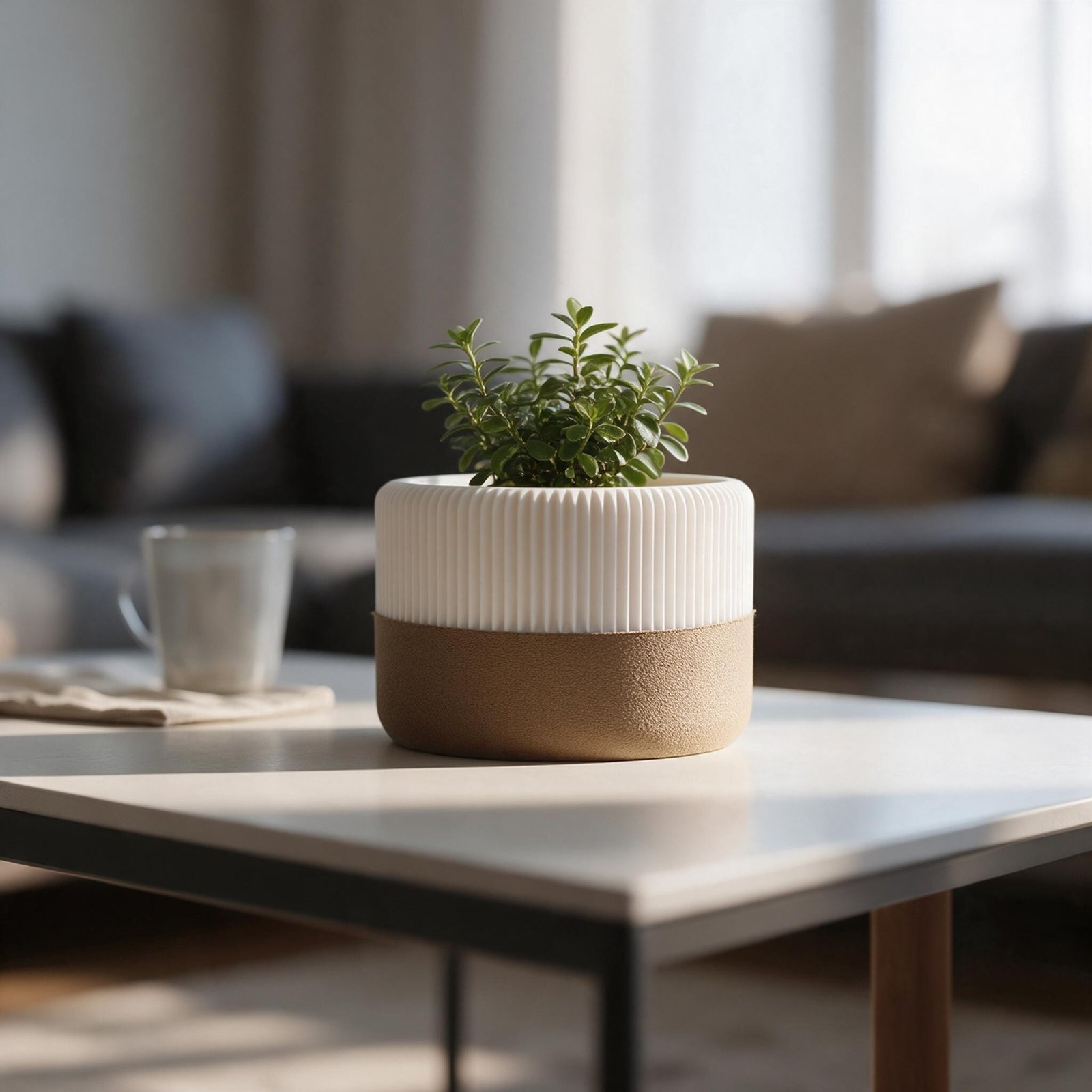 vaso duas partes com planta vaso duas partes com planta